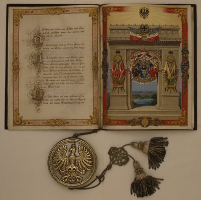 Diploma del Principe che investe Otto von Bismarck, datato 21 marzo 1871 da German School